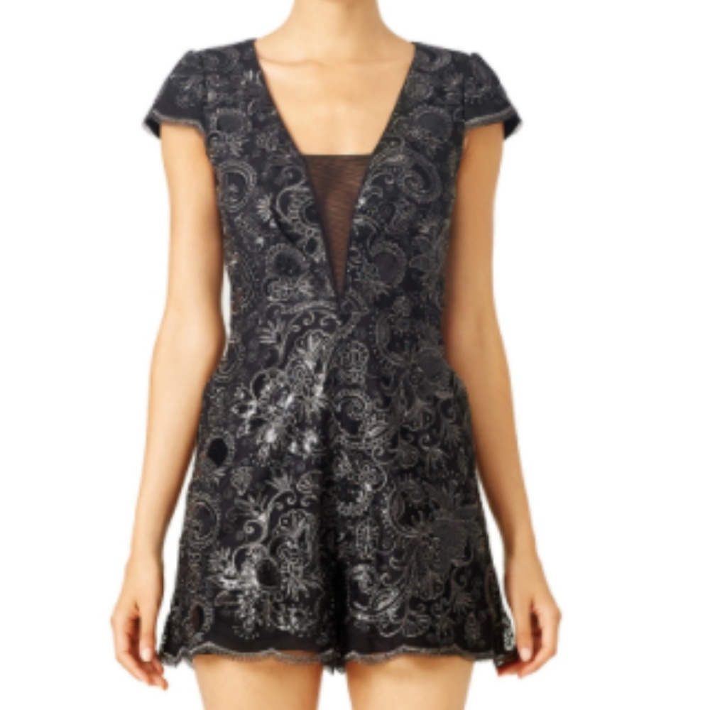 Badgley Mishka Corrine Romper Size 6